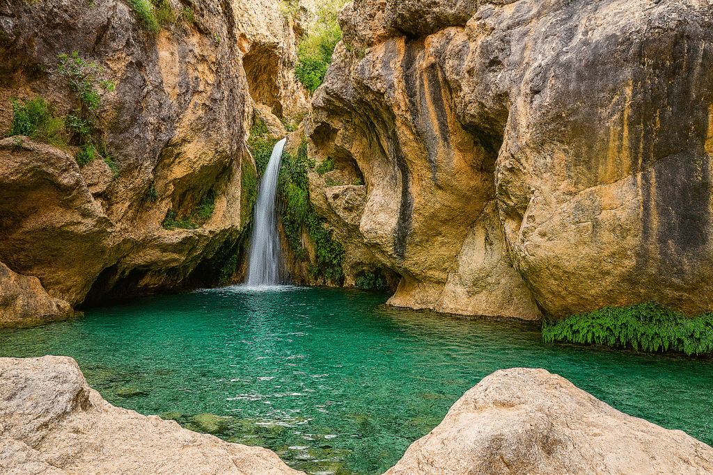 Ruta fresca en verano por el río en Granada